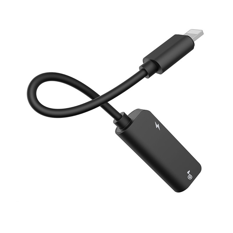 Перехідник Baseus iP Male to iP+iP Female L37 (Чорний) Николаев - изображение 5