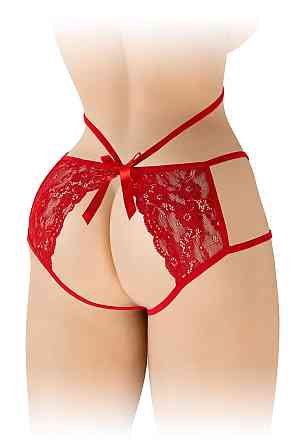 Трусики з відкритою попкою Fashion Secret Nadia Red Sex Aura Київ