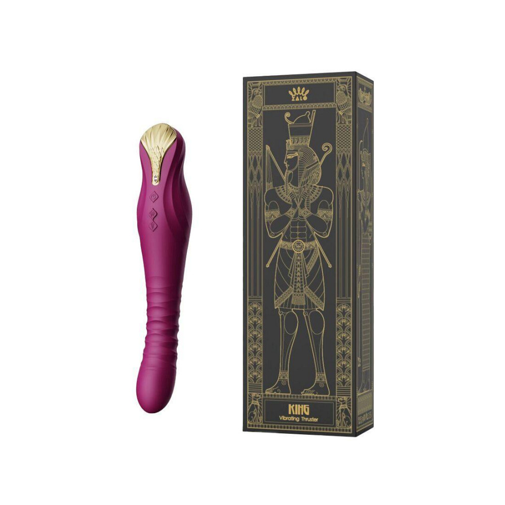 Смартвибратор-пульсатор Zalo — King Velvet Purple, кристалл Swarovski Sex Aura Киев - изображение 10