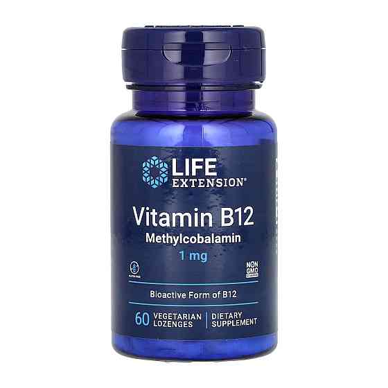 Витамин B12 (метилкобаламин) Life Extension Vitamin B12 Methylcobalamin 1 mg 60 капс Киев