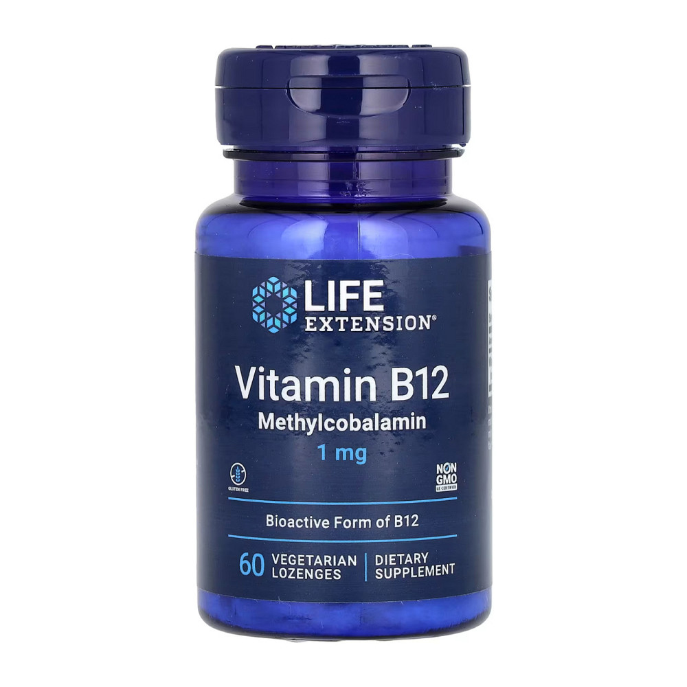 Витамин B12 (метилкобаламин) Life Extension Vitamin B12 Methylcobalamin 1 mg 60 капс Киев - изображение 3
