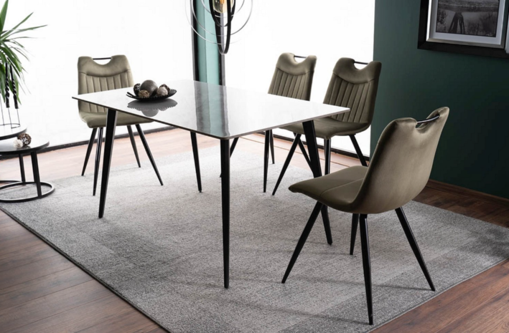 Стілець ORFE VELVET чорний каркас/оливковий BL.77 Киев - изображение 4