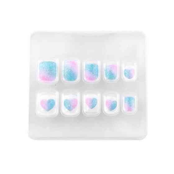 Дитячий набір для манікюру Lukky Накладні багаторазові нігті Aquarelle 10 шт. (T19425) Харків