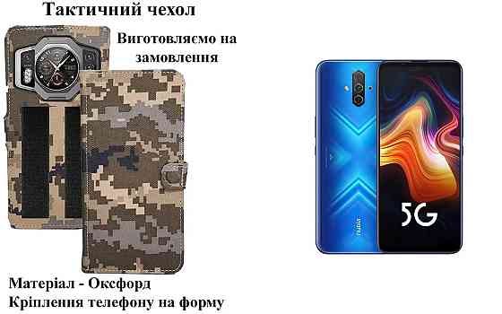 Тактичний чохол для Tecno Spark Go 1 KL4, кріпиться до спорядження на липучці Київ