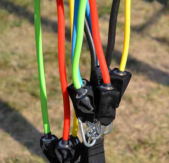 Набір трубчастих еспандерів Power System PS-4099 Total Expander Set 5шт. (до 55 кг.) Луцьк