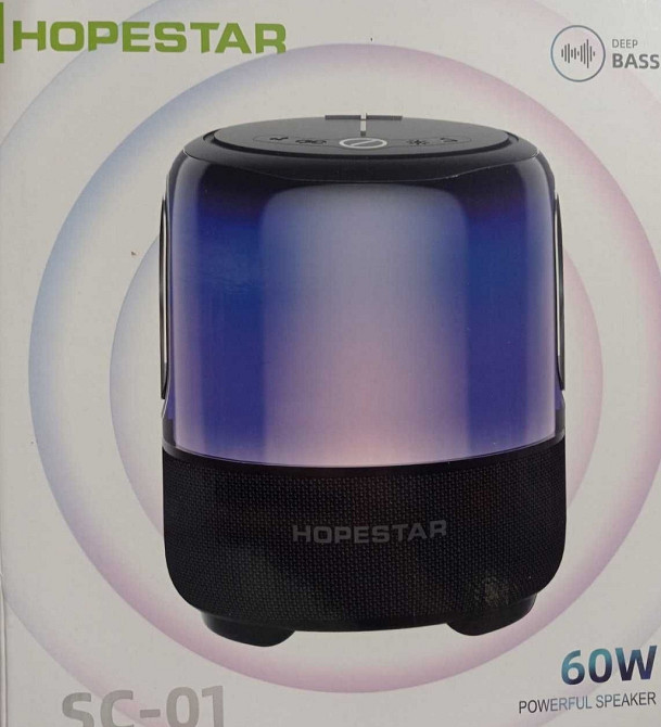 Hopestar SC-01   Bluetooth-колонка - 60 w  (новые с подсветкой +микр ) Киев - изображение 7