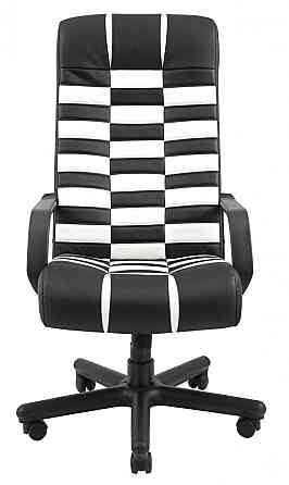 Офісне Крісло Керівника Richman Atlant Fly 2300-2230 Пластік М2 AnyFix Чорно-білий Київ