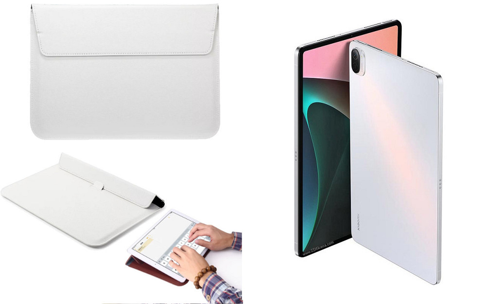 Чохол-конверт VitoCase для Xiaomi Mi Pad 5 10.9, Mi Pad 5 Pro 10.9, з функцією підставки для планшета Білий Київ - фото 1