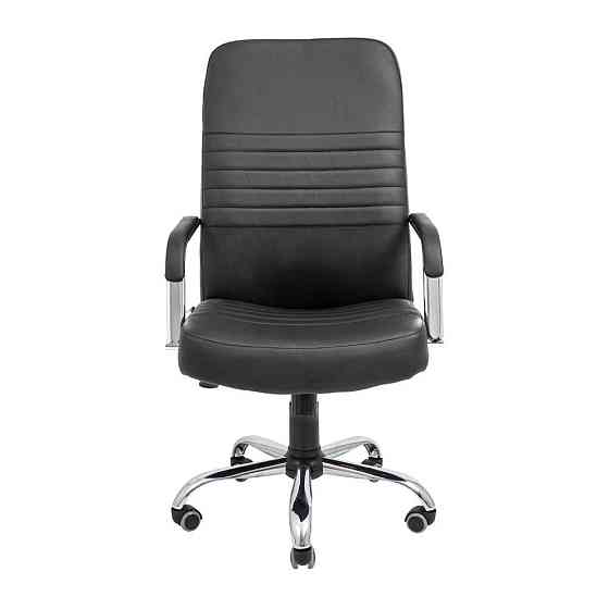 Офисное кресло руководителя Richman Prius Хром M3 Multiblock Черный Днепр