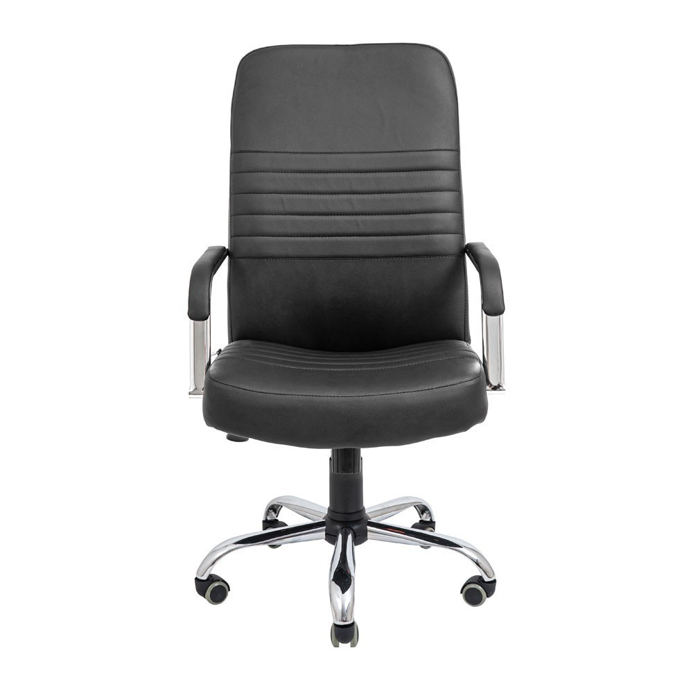 Офисное кресло руководителя Richman Prius Хром M3 Multiblock Черный Днепр - изображение 2