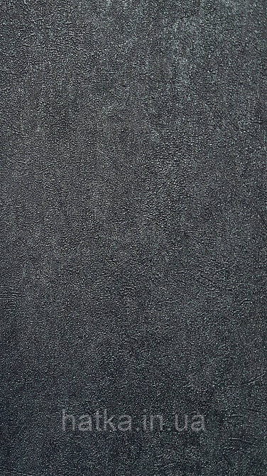 Шпалери вінілові на флізеліні Sintra Atmosphere під штукатурку однотонні чорні зі сріблом 512166 Київ - фото 1