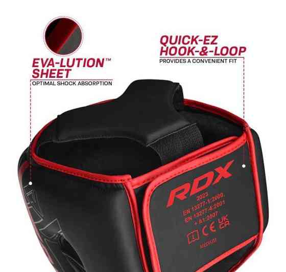 Боксерский шлем RDX F6 Matte Black L Киев