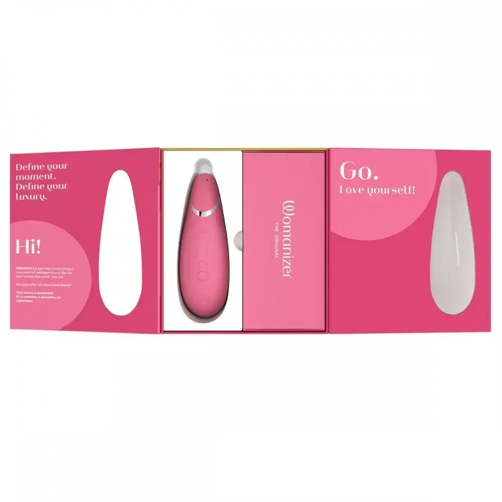 Вакуумный клиторальный стимулятор Womanizer Premium 2 Respberry Sex Aura Киев - изображение 10