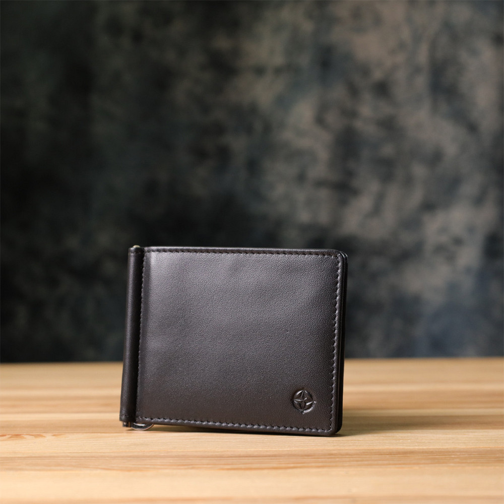 Затискач для грошей з м'якої натуральної шкіри Tony Perotti 20848_1 (5000 nero) Чорний Київ - фото 9