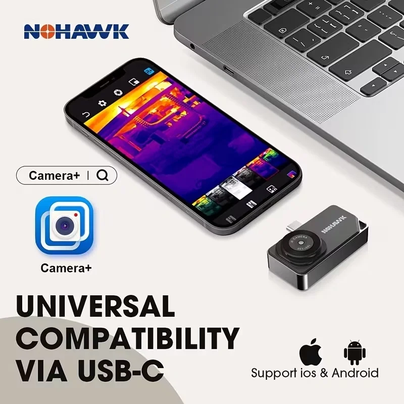 Портативна тепловізійна камера Nohawk 5X Zoom Київ - фото 4
