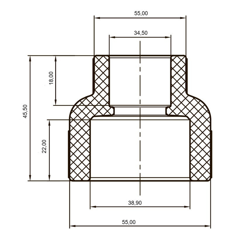 Муфта редукційна ВВ 40x25 PPR Koer K0035.PRO (KP0043) Киев - изображение 4