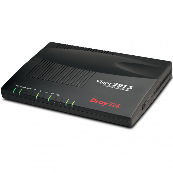 Маршрутизатор DrayTek Vigor 2915, 2 WAN GbE, 3 LAN GbE, 1 USB 2.0, 16 VPN, Multi-LAN (4+IP Routed Su Киев - изображение 1