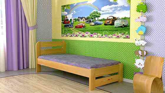 Дерев'яне ліжко   Престиж 80х190, Сосона, Сірий Харків