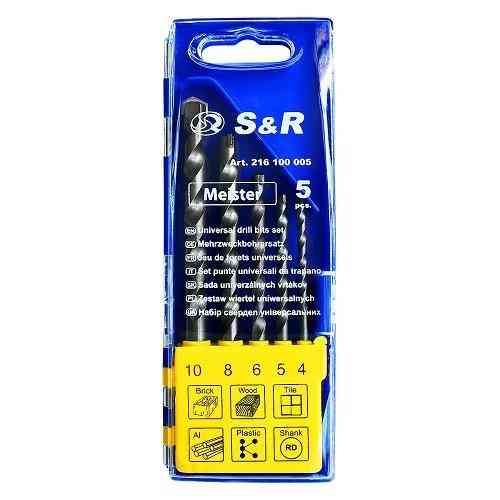 Набір свердел універсальних S & R 5 шт.(216100005) Коломыя