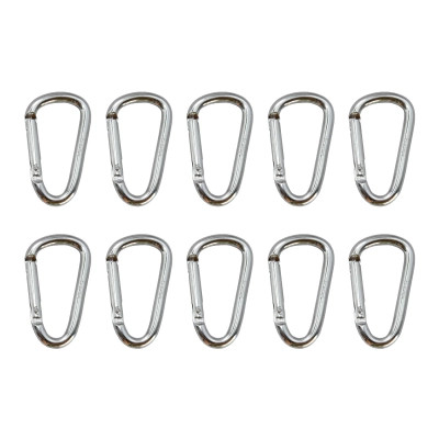 Карабин туристический Tramp Набір 10 шт без муфти 6 cм Silver (UTRA-300-silver) Винница - изображение 3