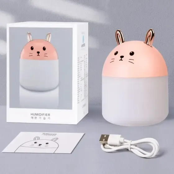 Мини-увлажнитель воздуха Air Purifier ночник 2 в 1 котик Коломыя