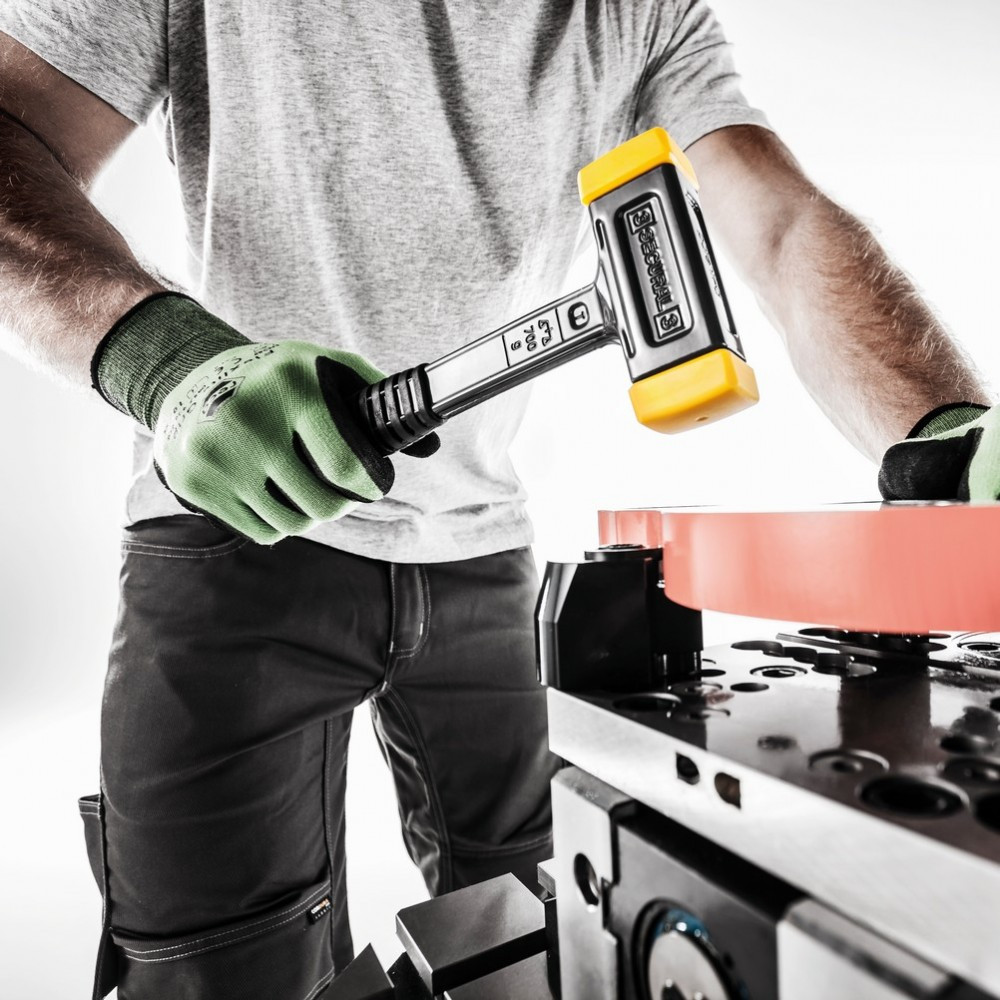 Молоток безінерційний HALDER Secural 3380 з гумово/сталевою ручкою, Ø=30х40 мм, m=680 г, І=300 мм Одеса - фото 7