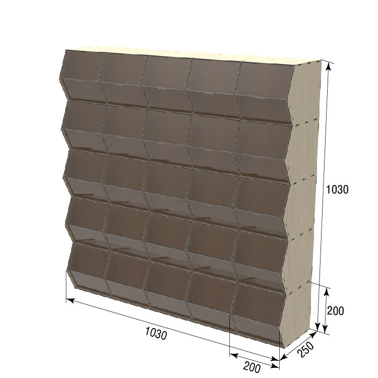 Диспенсер EKOSTAR для цукерок, снеків, горіхів, круп на 25 комірок Київ - фото 3