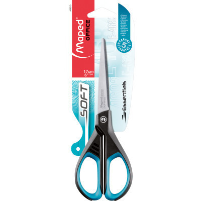 Ножиці Maped ESSENTIALS SOFT 170мм, чорний із синім (MP.468210) Вінниця - фото 1