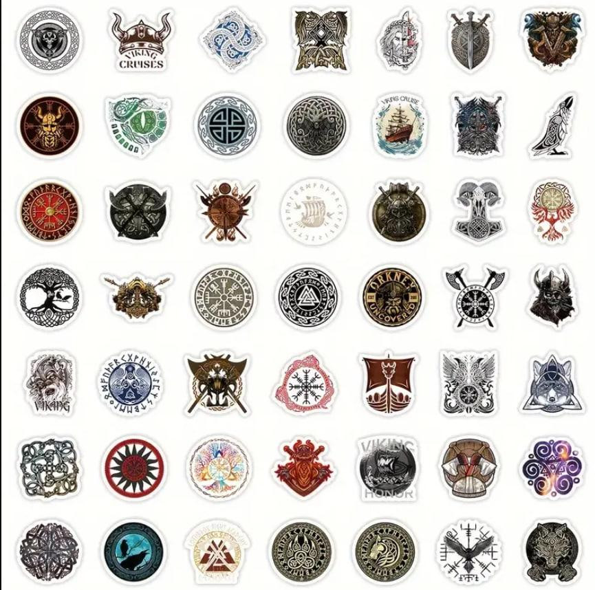Викинги водонепроницаемые наклейки, стикер, виниловая наклейка для ноутбука, планшета, смартфона, 50 Киев - изображение 5