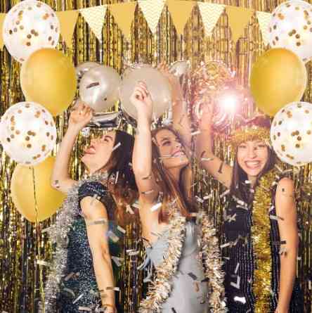 Кульки з конфетті 5 штук 10 дюймів рожеве золото Київ