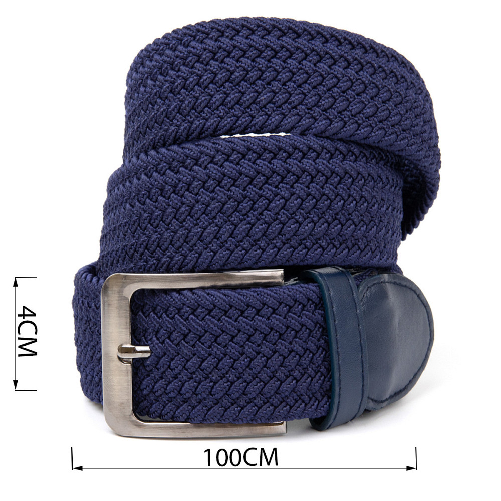 Текстильный ремень мужской классика Vintage 20520 Синий Киев - изображение 3