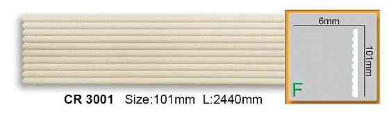 Молдинг полиуретановый гладкий Gaudi Decor CR 3001 Flexi Днепр