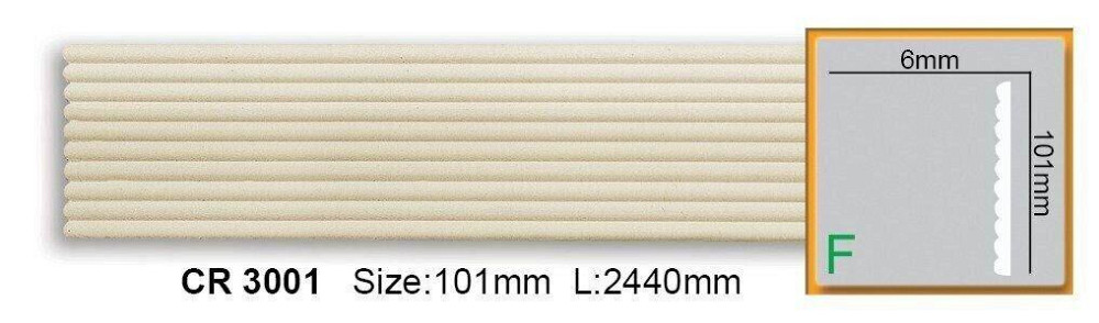 Молдинг полиуретановый гладкий Gaudi Decor CR 3001 Flexi Днепр - изображение 1