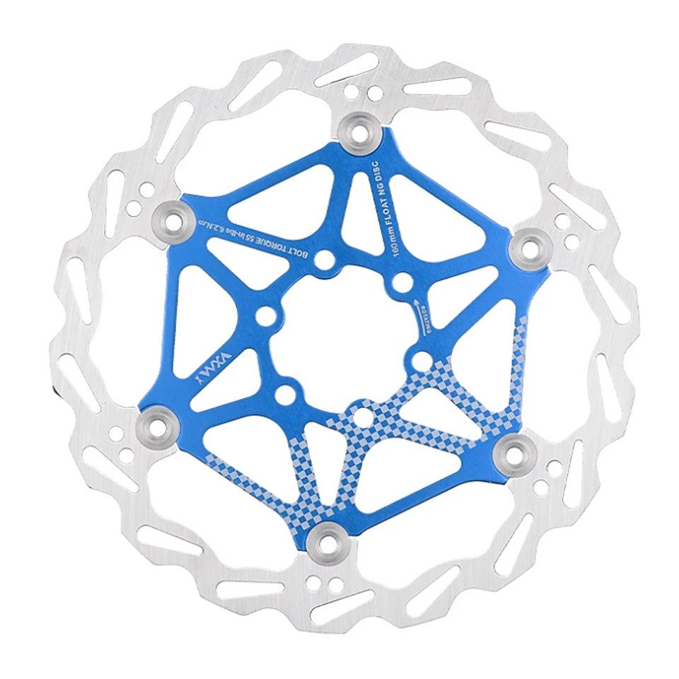 Диск, ротор тормозной из стали лучшего рассеивания тепла 160 мм Feel Fit Синий Бровары - изображение 1