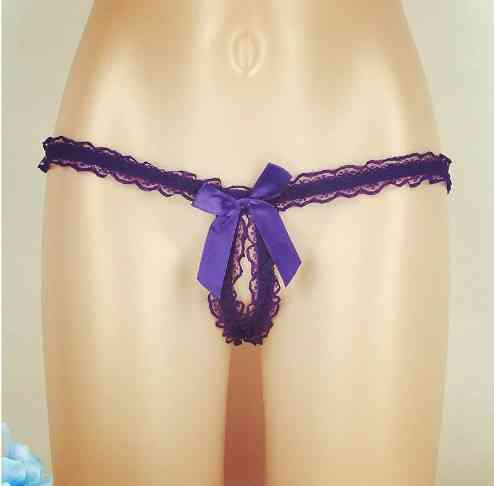 Трусики з розрізом жіночі універсальний фіолетовий Київ