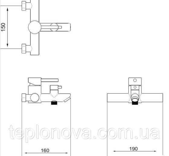 Змішувач для ванни VENTA VS333LS Чернівці