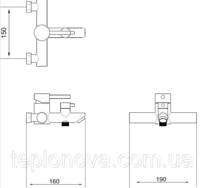 Змішувач для ванни VENTA VS333LS Чернівці - фото 5