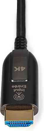 Кабель HDMI 10м черный волоконно-оптический плетеный 4K 60Гц 18 Гбит Ethernet ARC совместим с телевизором и Киев