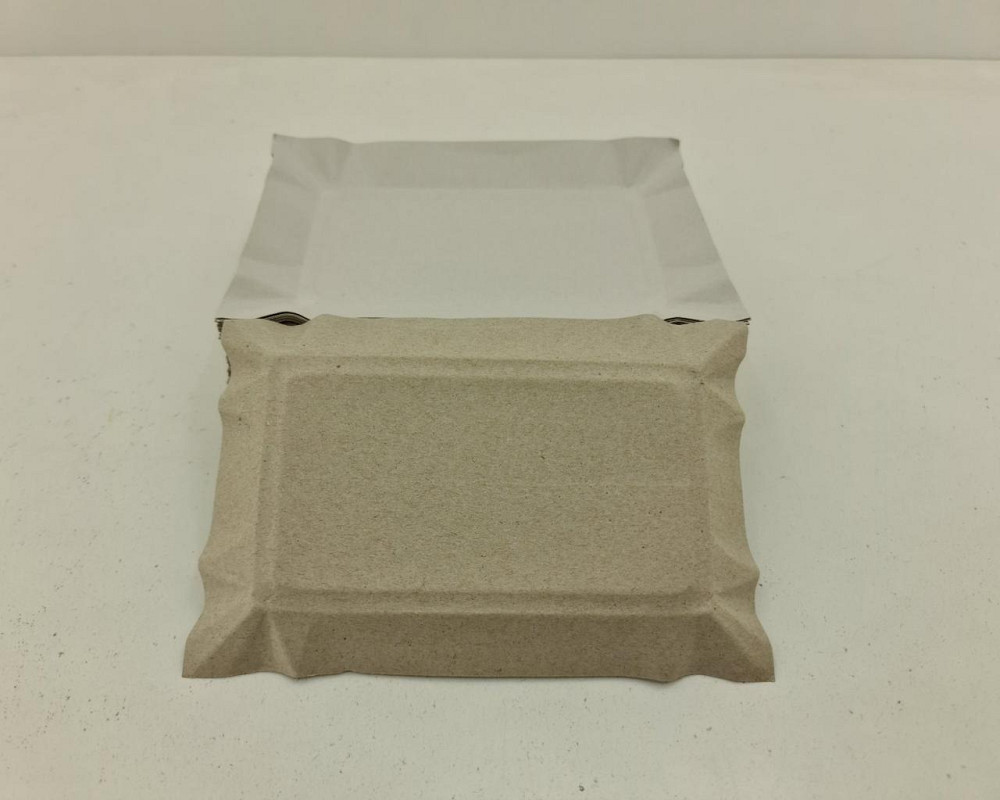 Тарелки одноразовые бумажные 130х190х0,3 прямоугольная плотная (100 шт) Харьков - изображение 2