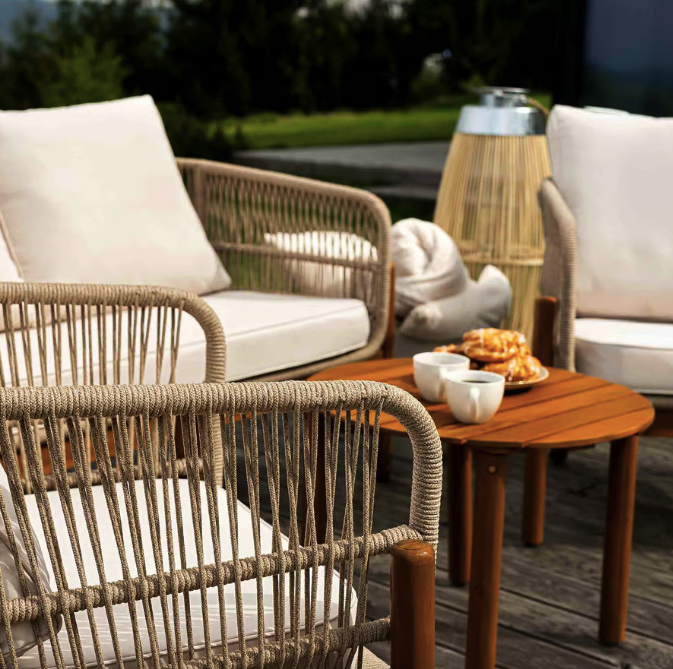 Комплект садових меблів Di Volio Deli бежево-кремовий Київ - фото 8