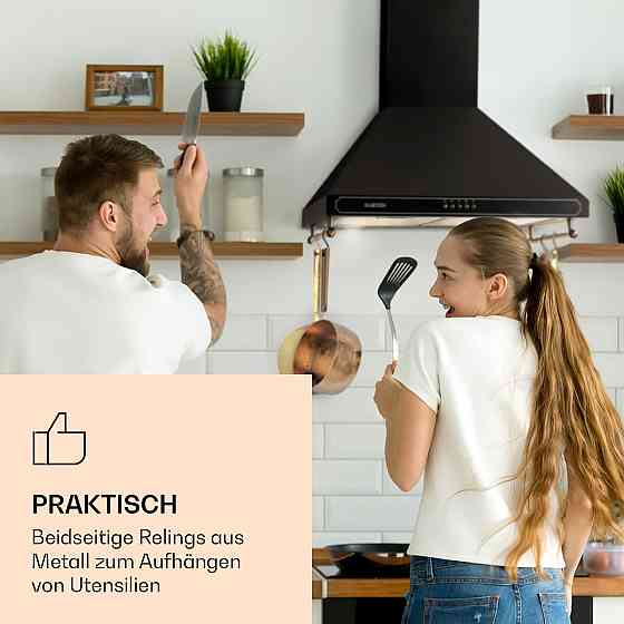 Вытяжка Victoria 60 см ретро-дизайн 644,5 м³/ч 2 светодиодные лампы черный (Германия, читать описание) Ровно