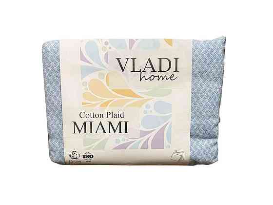 Плед 140*200 MIAMI 02S/GLENN белый-сер-блак ТМ VLADI Киев