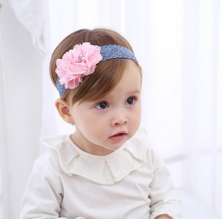 Повязка для девочки от 0 до 7 лет Розовый Цветок Киев - изображение 1