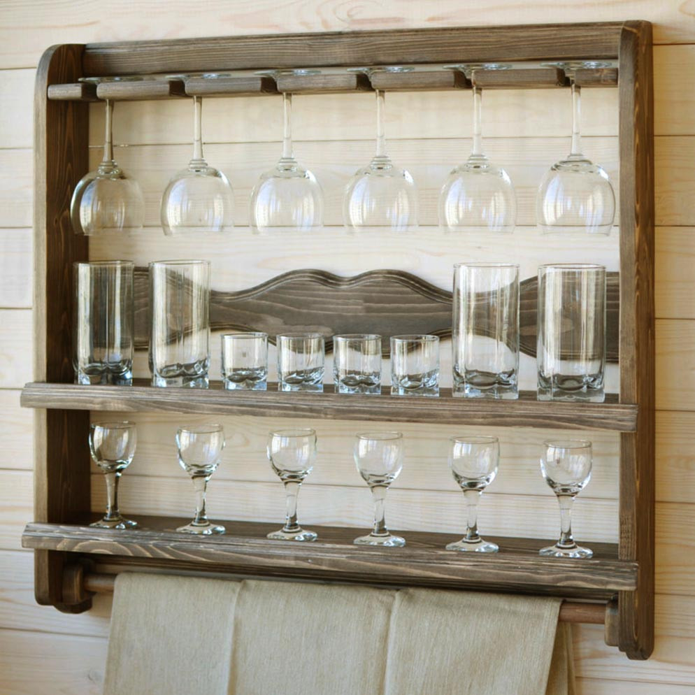 Полиця для келихів "Клірфілд" капучино Миколаїв - фото 1