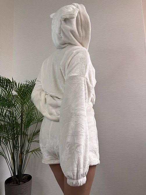 Женская теплая повседневная махровая пижама плотная двухсторонняя махра Одесса - изображение 8