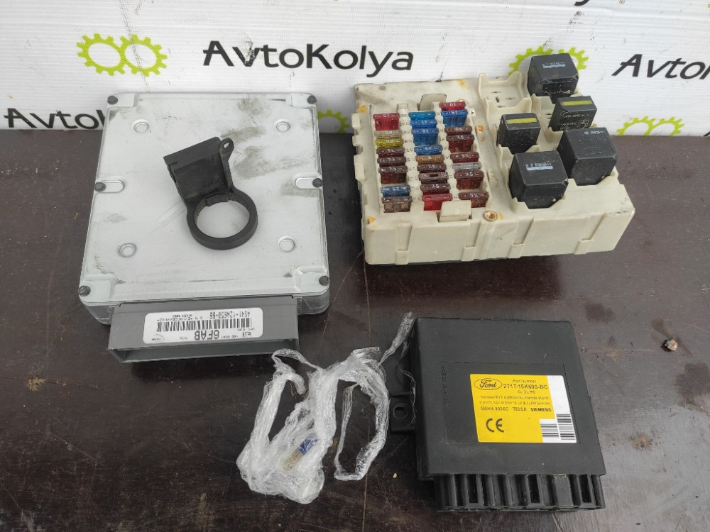 Блок керування двигуном комплект Ford Connect 1.8 tdci 2002-2006 (4S41-12A650-BB) Ковель - изображение 1