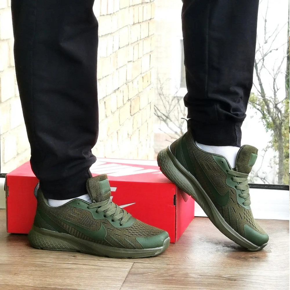 Кросівки Nike Зелені Найки BOOST Колір Хакі Чоловічі Найк (розміри: 36,37,38,39,40,41) Дніпро - фото 10