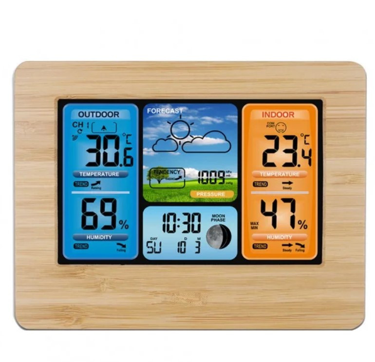 Метеостанція з барометром і виносним датчиком FanJu FJ3373 Винница - изображение 2