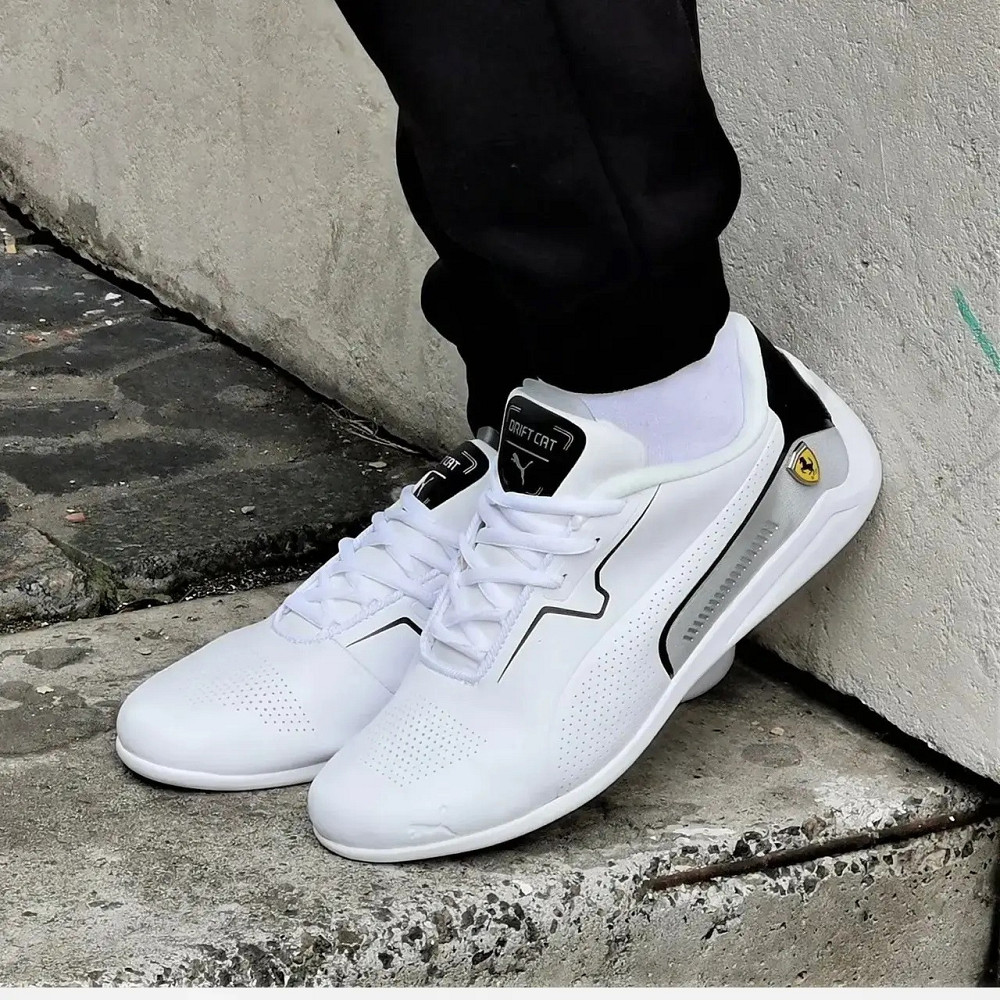 Кросівки Puma Білі Чоловічі Пума Авто Мото Шкіряні (розміри: 41,42,43,44) Дніпро - фото 5