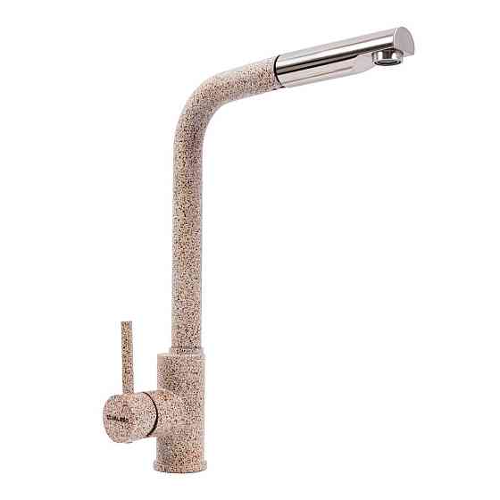 Q411B змішувач кухонний VALESO КАРАМЕЛЬ (з висувною лійкою) Коломыя